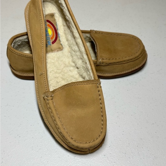 Rainbow Shoes - Rainbow Sandals Comfort Classics primer leather loafer w fleece lining
